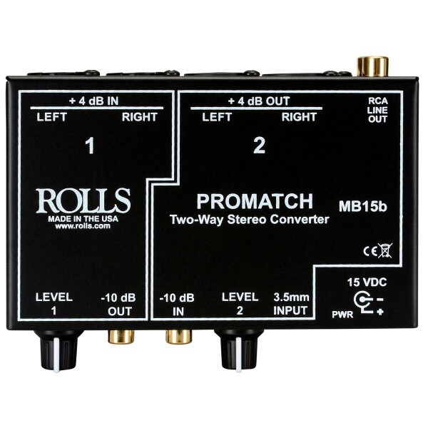 Main product image for Rolls MB15b ProMatch Balanced/Unbalanced Converter 245-1062